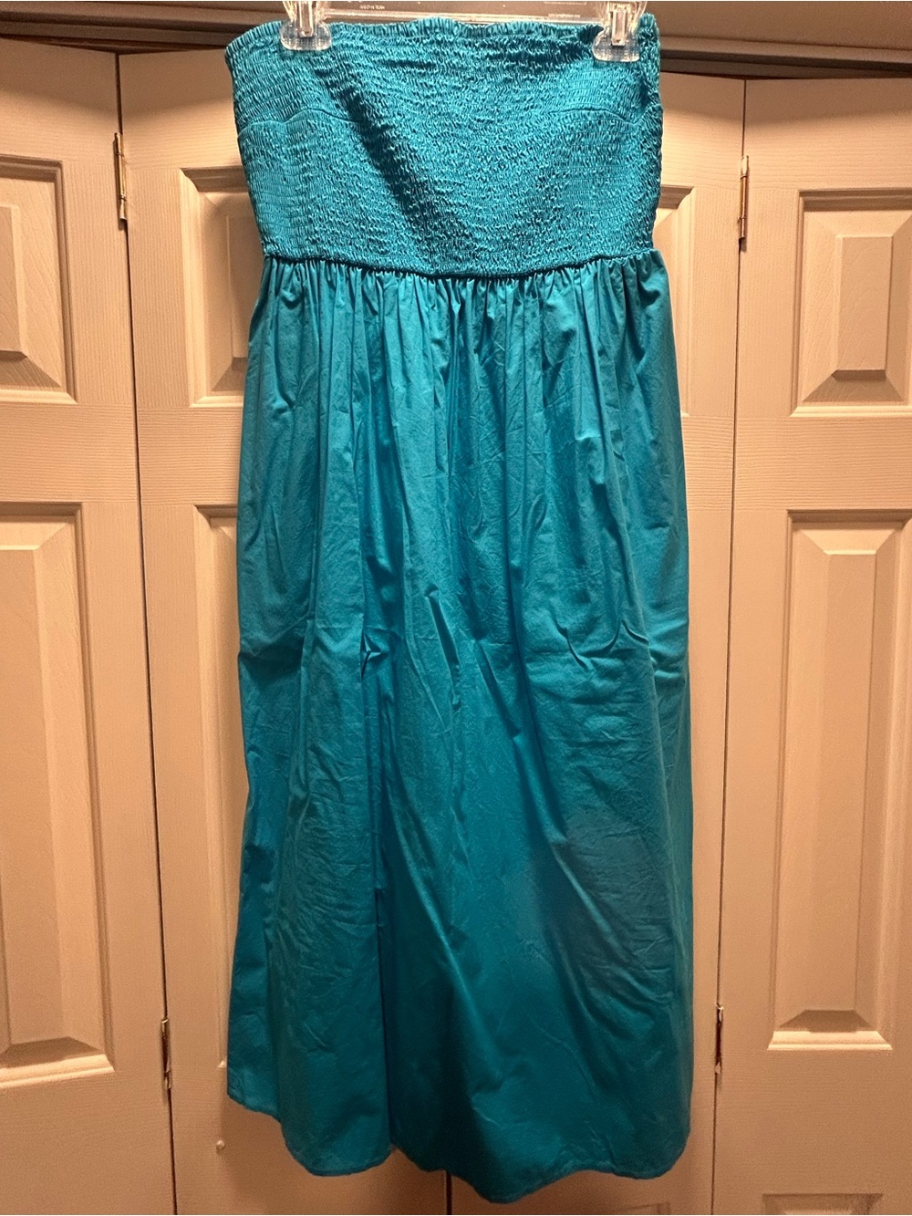 A New Day Strapless Smocked Tube Midi Sundress